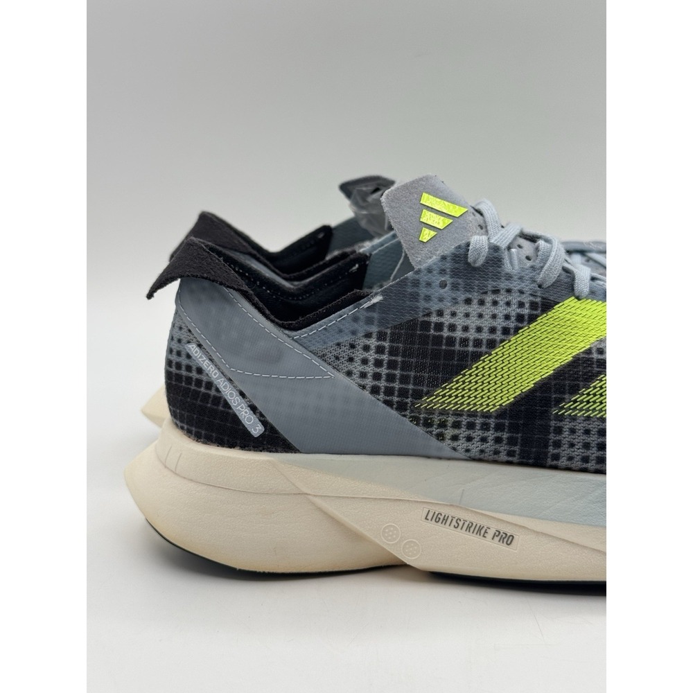Adidas Adinero Adios Pro 3 Men's Wonder Blue Lucid Lemon Running Shoes Size 6.5 - Picture 3 of 14